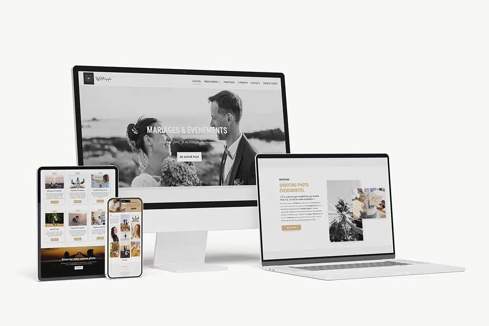 Présentation du site vitrine réalisé pour njb Photographie, photographe basée à Penmarc'h dans le sud Finistère.